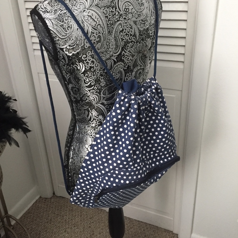 Y2k Mossimo Polka Dot Canvas Backpack - image 1